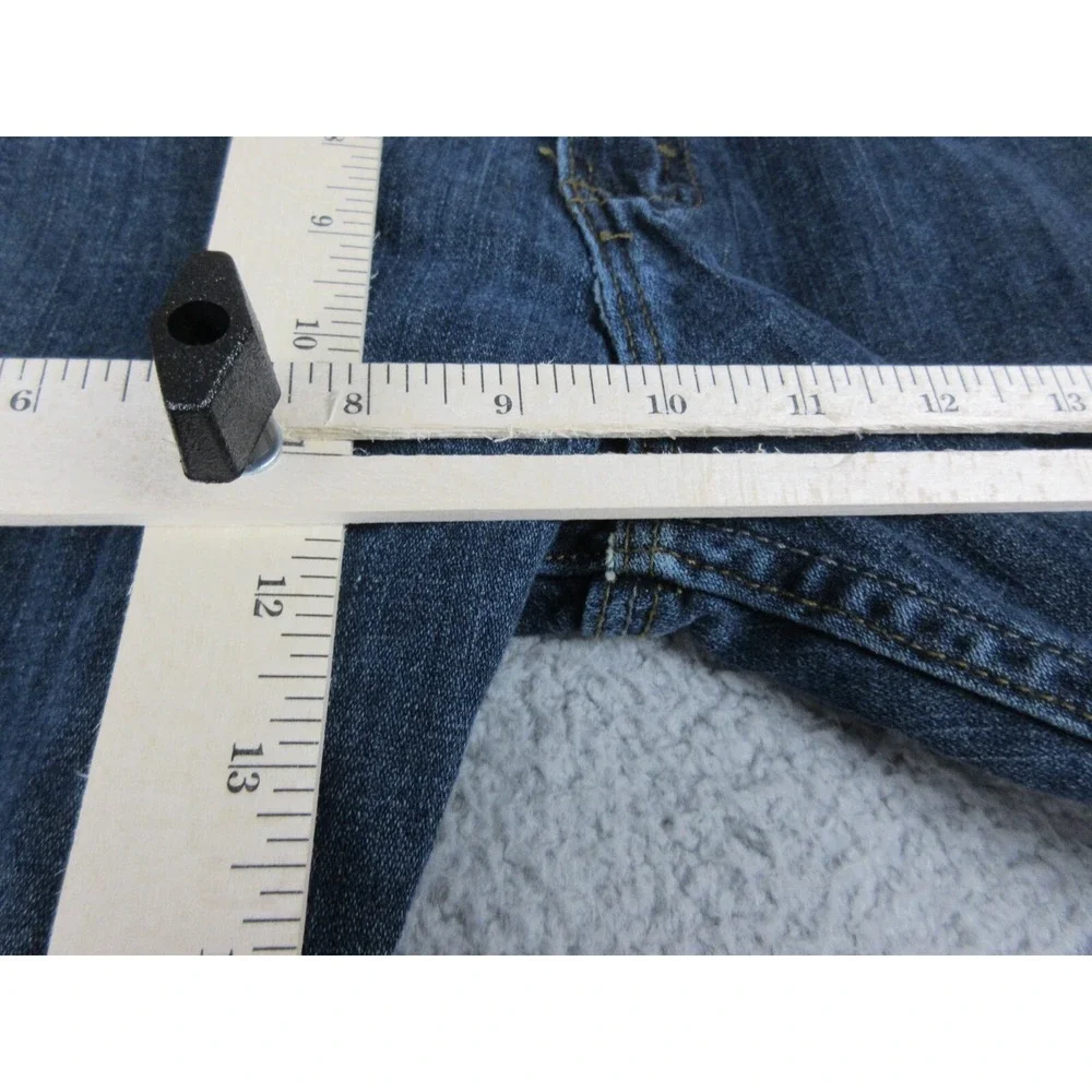 Wrangler Straight Fit Jeans Mens 38x30 Blue Medium Wash Stretch Denim Pants